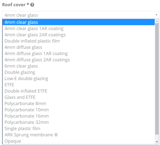 Fonctionnement Hortinergy Roof cover simulation